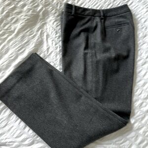 Ann Taylor 70% wool lined charcoal slacks.